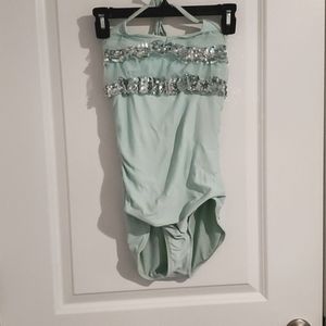 Girls Mint One Piece Swimsuit